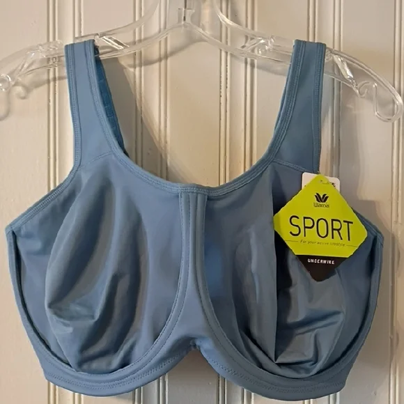 Wacoal Light Blue Sports Bra - Picture 2 of 6